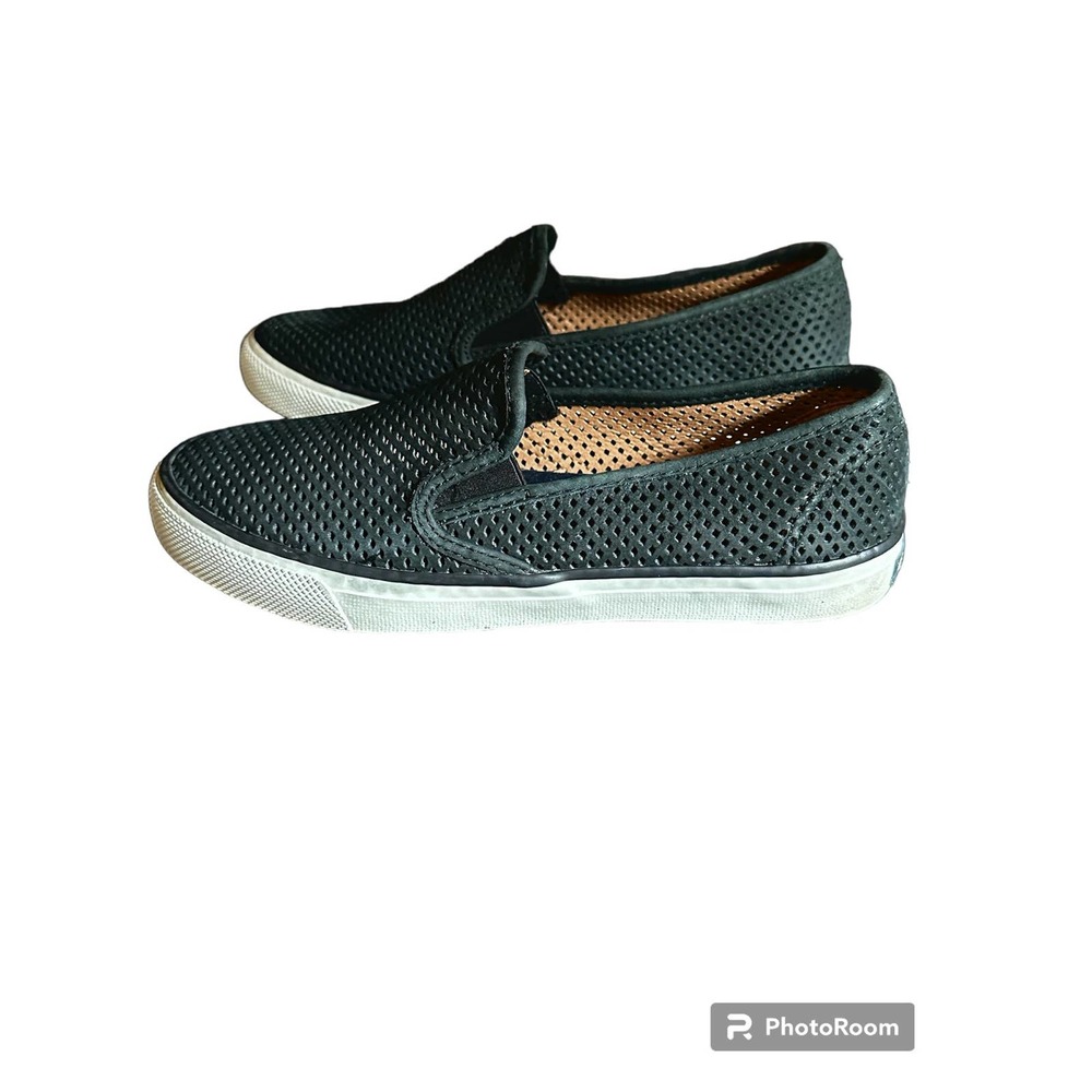 Sperry Top Sider Memory Foam Perforated Slip On Shoes Size 7.5 M